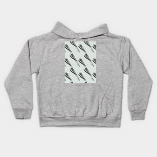 Gray abstract oblique elements Kids Hoodie